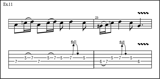 easy blues licks in a