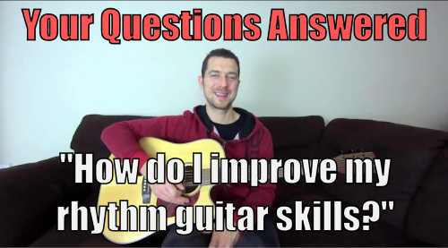 improve rhythm skills on the guitar